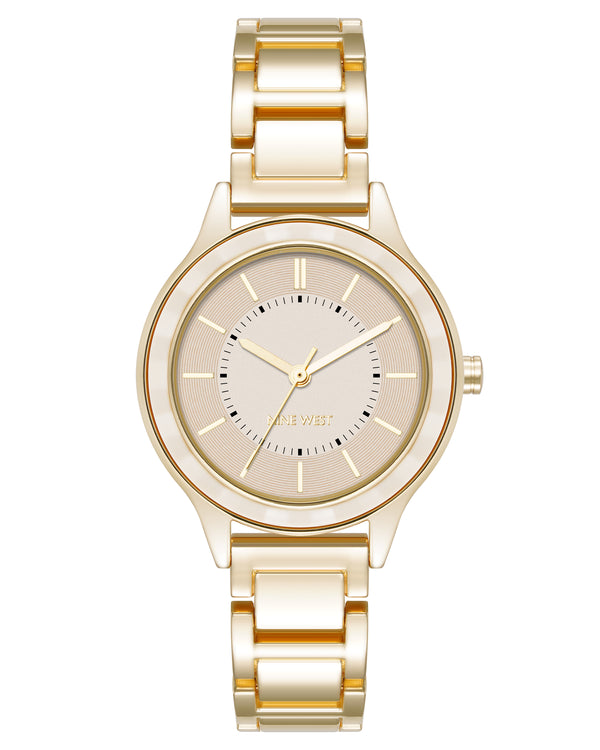 Textured Bezel Bracelet Watch