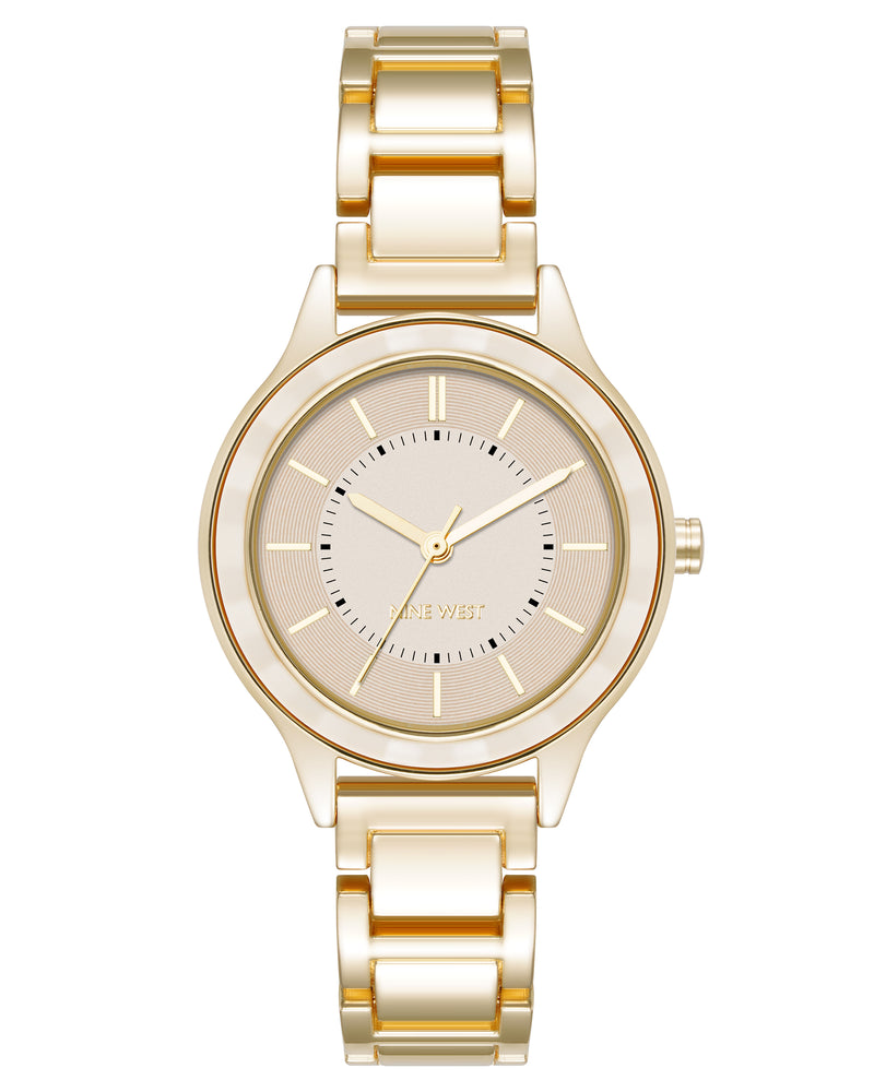 Textured Bezel Bracelet Watch