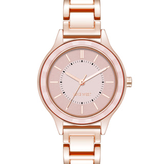 Textured Bezel Bracelet Watch