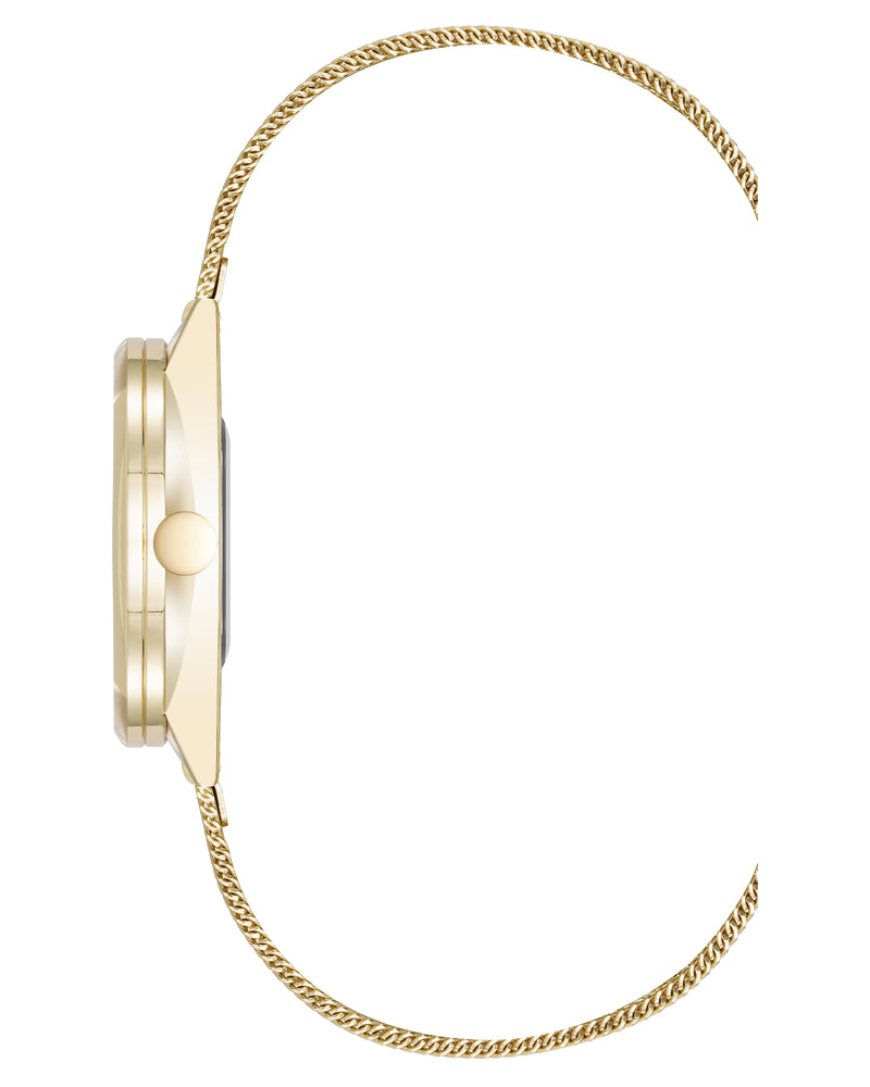 Round Case Mesh Bracelet Watch