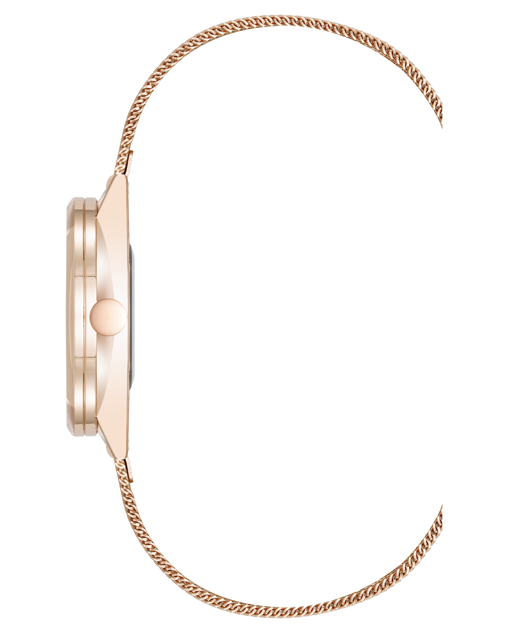 Round Case Mesh Bracelet Watch