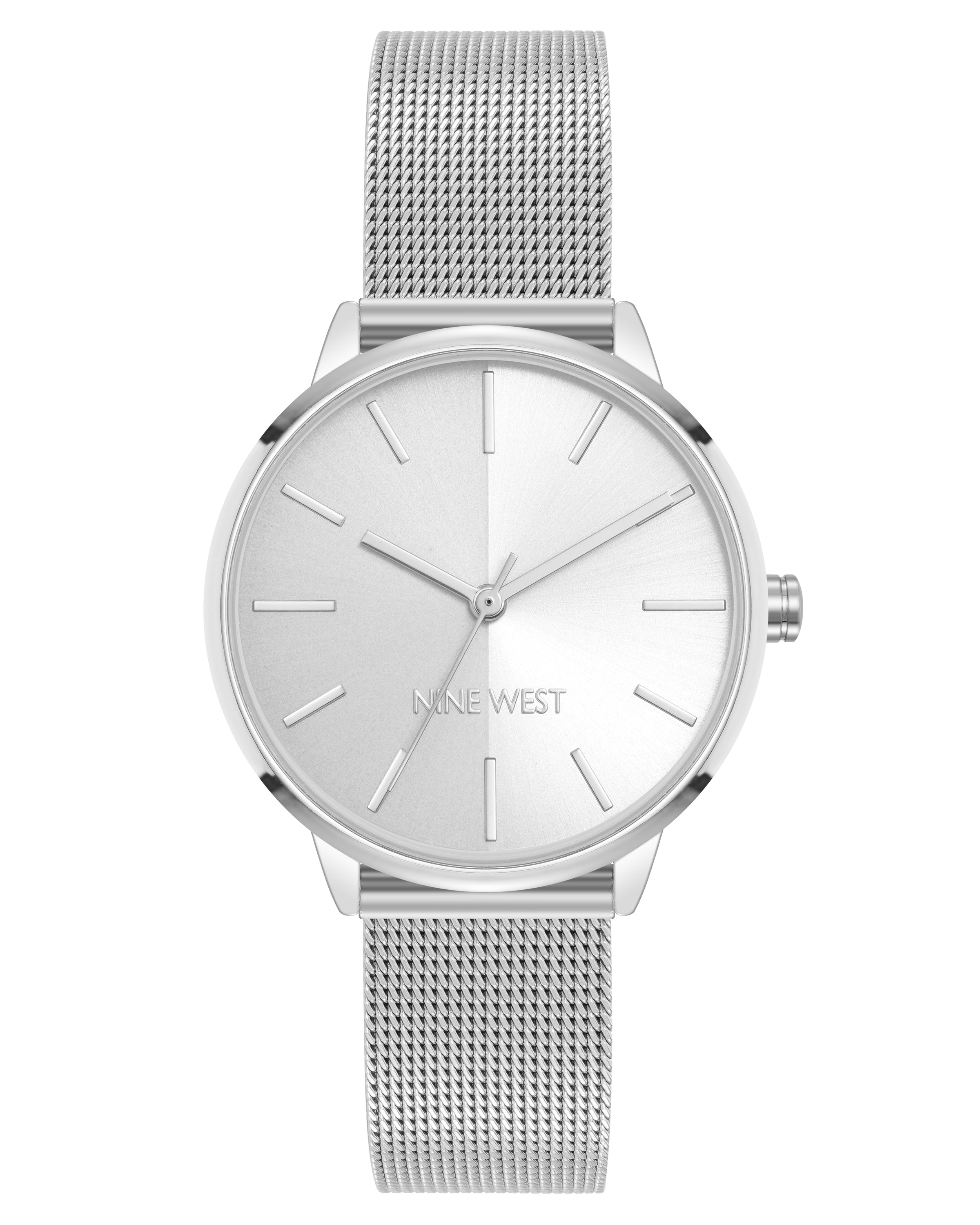 Round Case Mesh Bracelet Watch