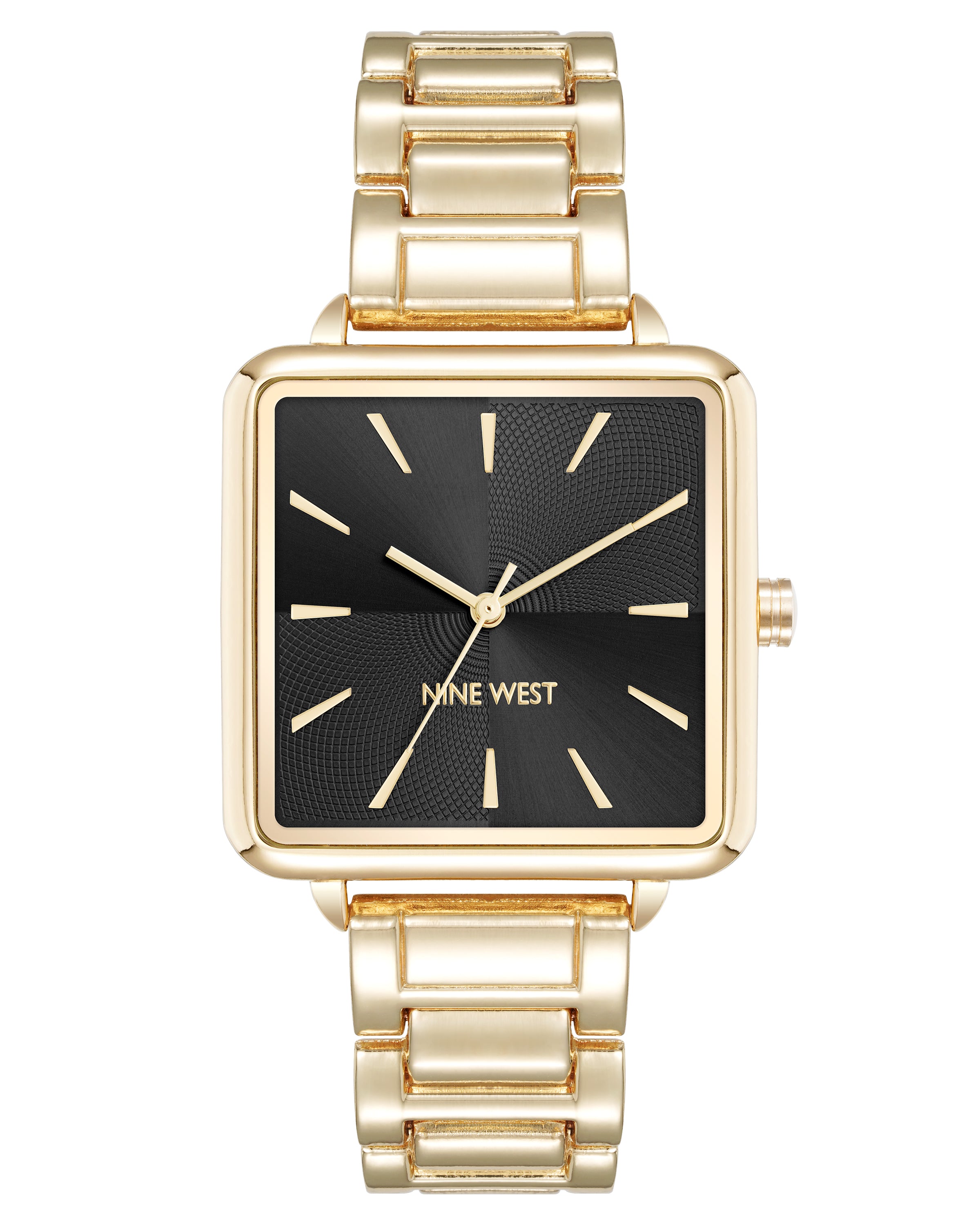 Square Textured Dial Watch