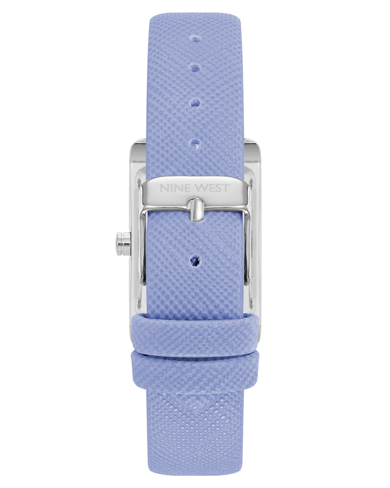 Saffiano Strap Rectangular Watch