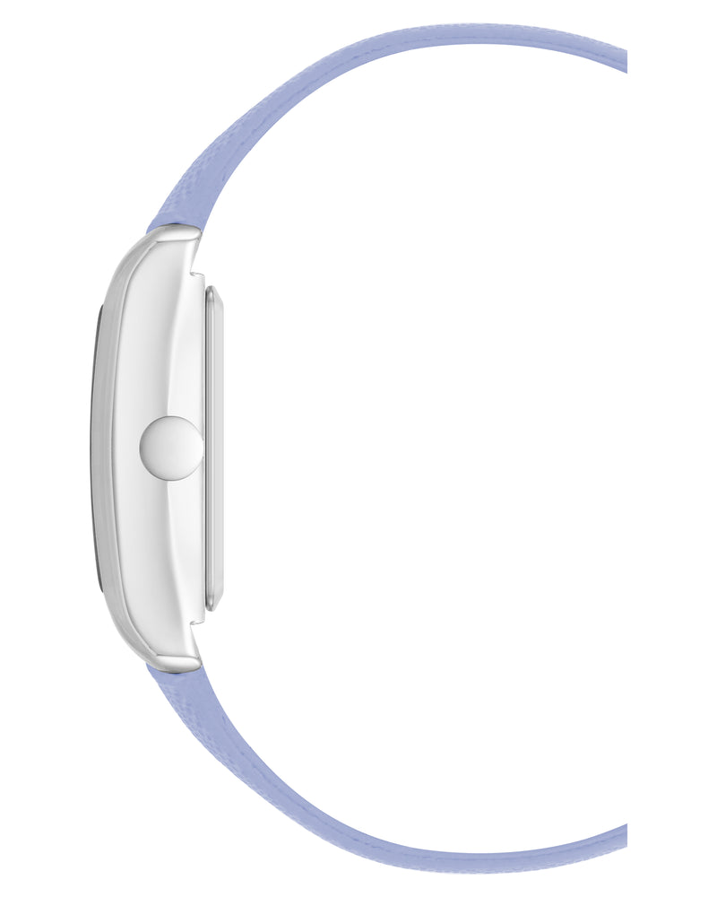 Saffiano Strap Rectangular Watch