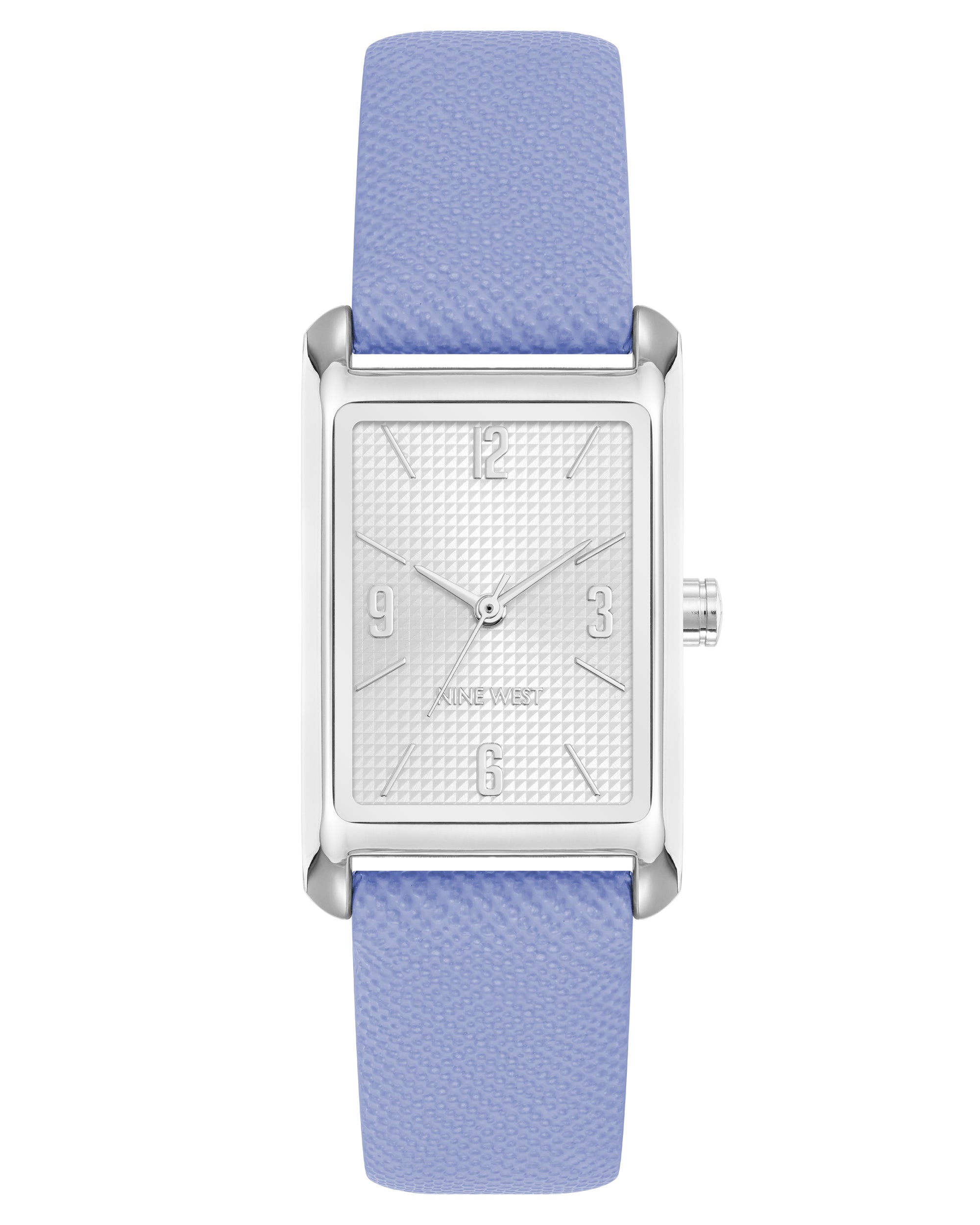 Saffiano Strap Rectangular Watch