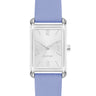 Saffiano Strap Rectangular Watch