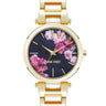 Pink Flower Dial Watch