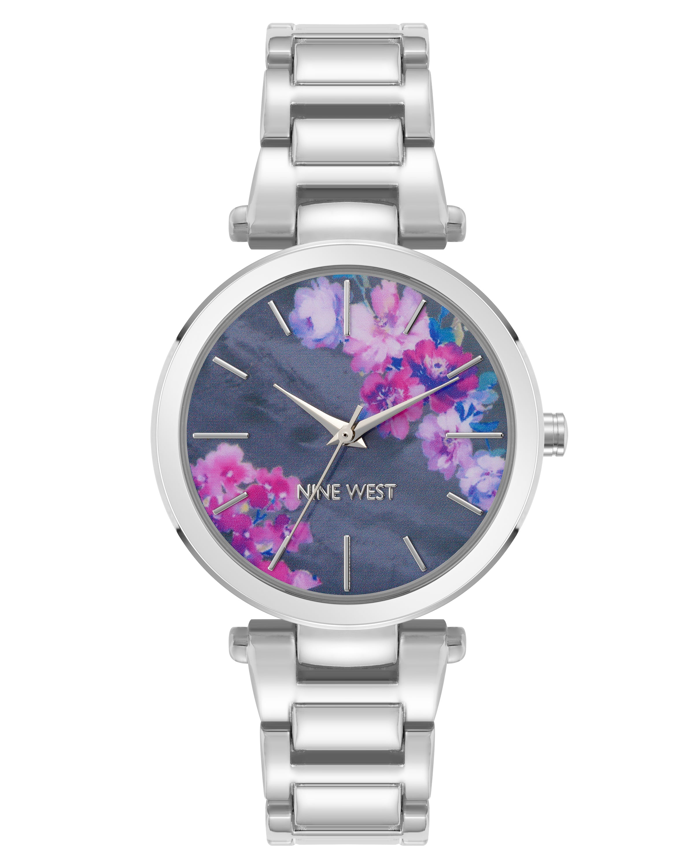 Pink Flower Dial Watch