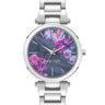 Pink Flower Dial Watch