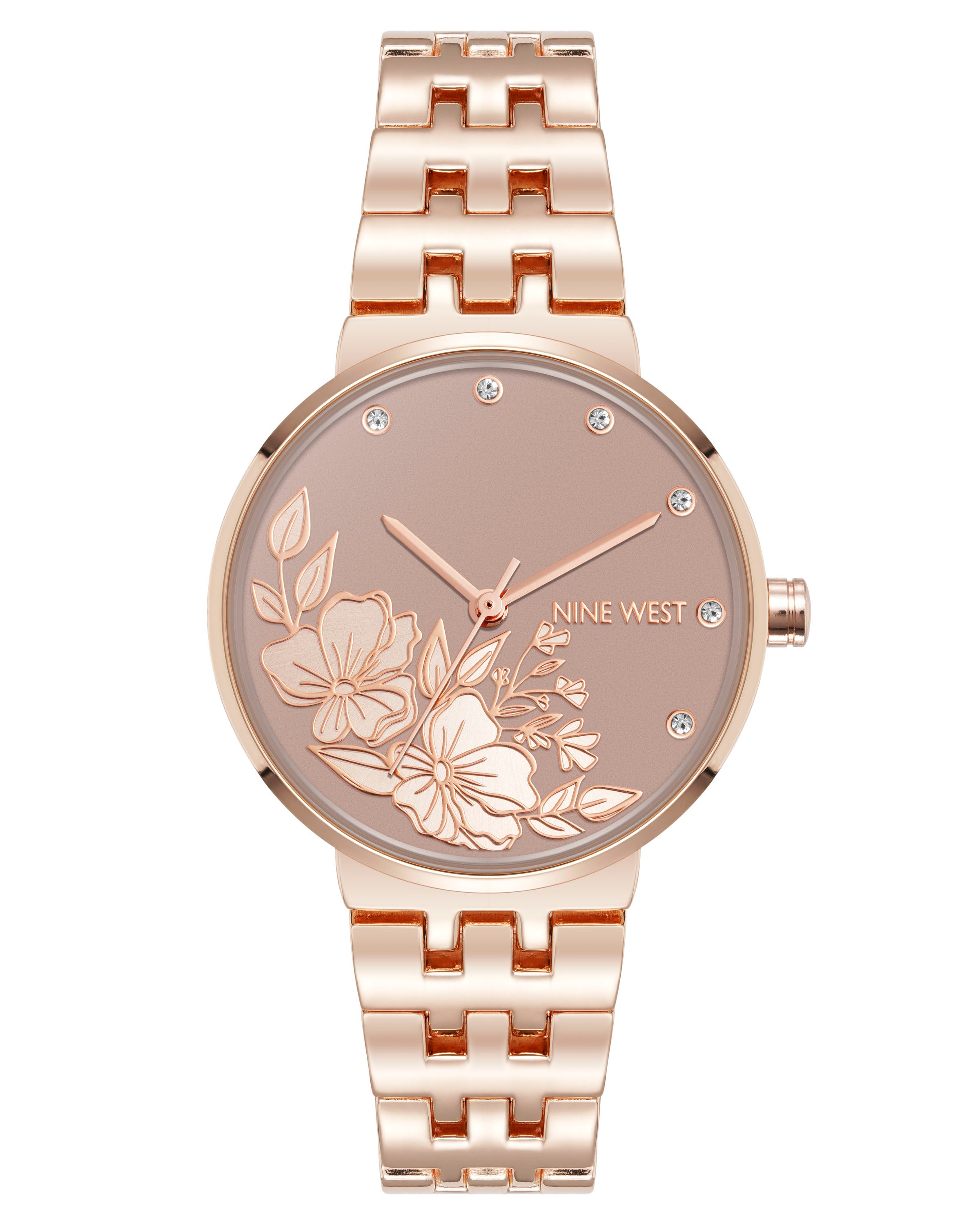 Elegant Floral Dial Watch