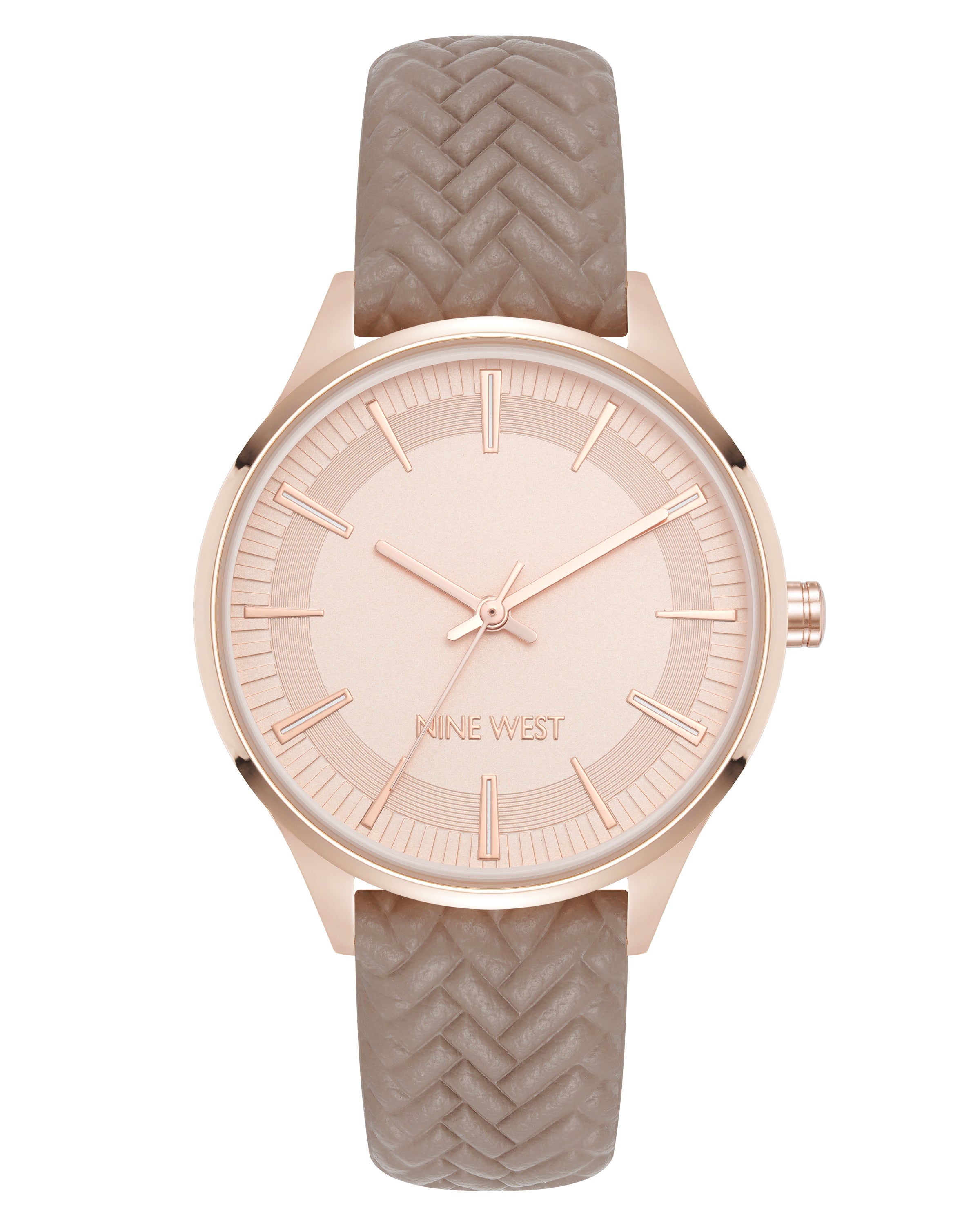 Chevron Pattern Strap Watch