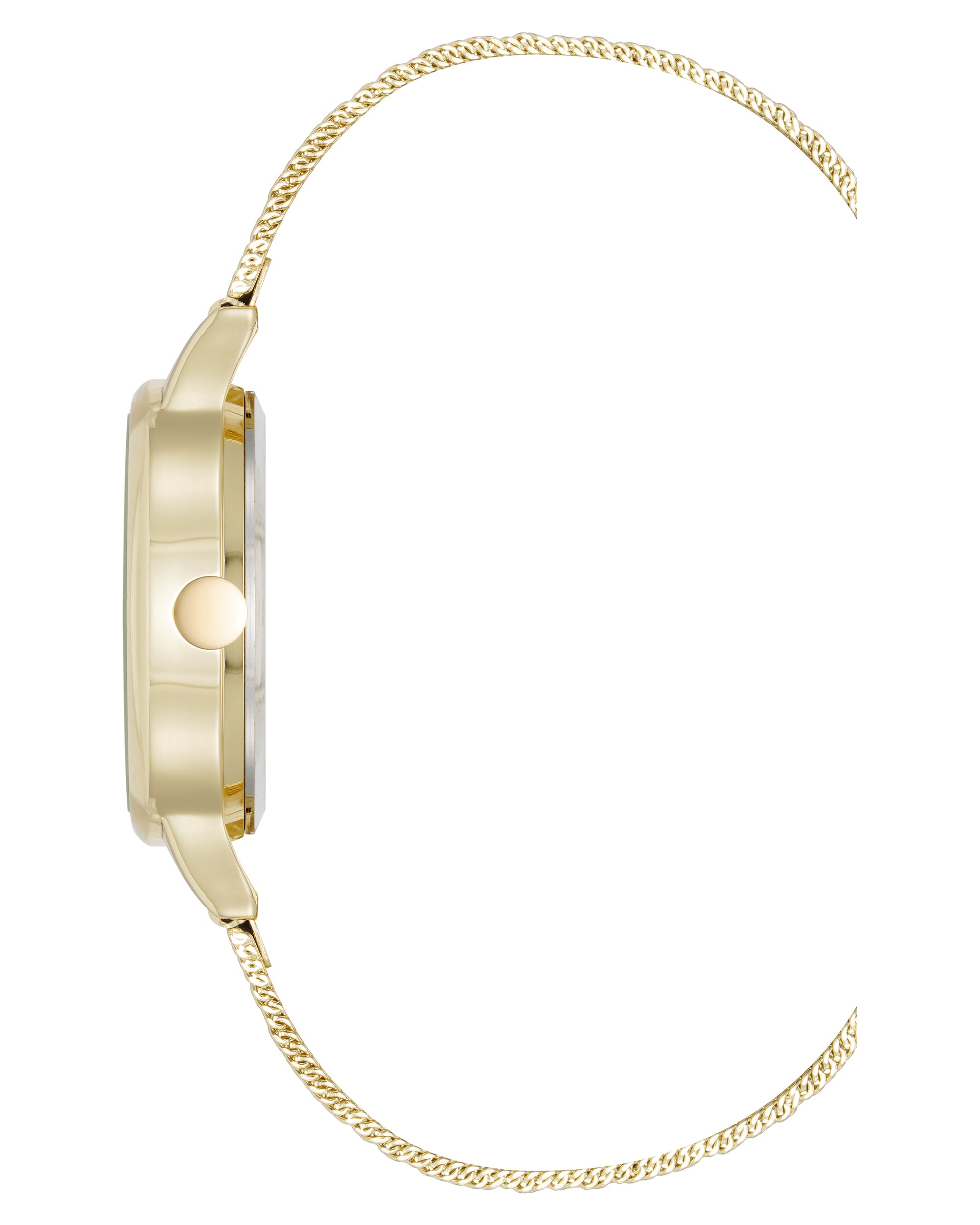 Crystal Accented Dial Mesh Watch