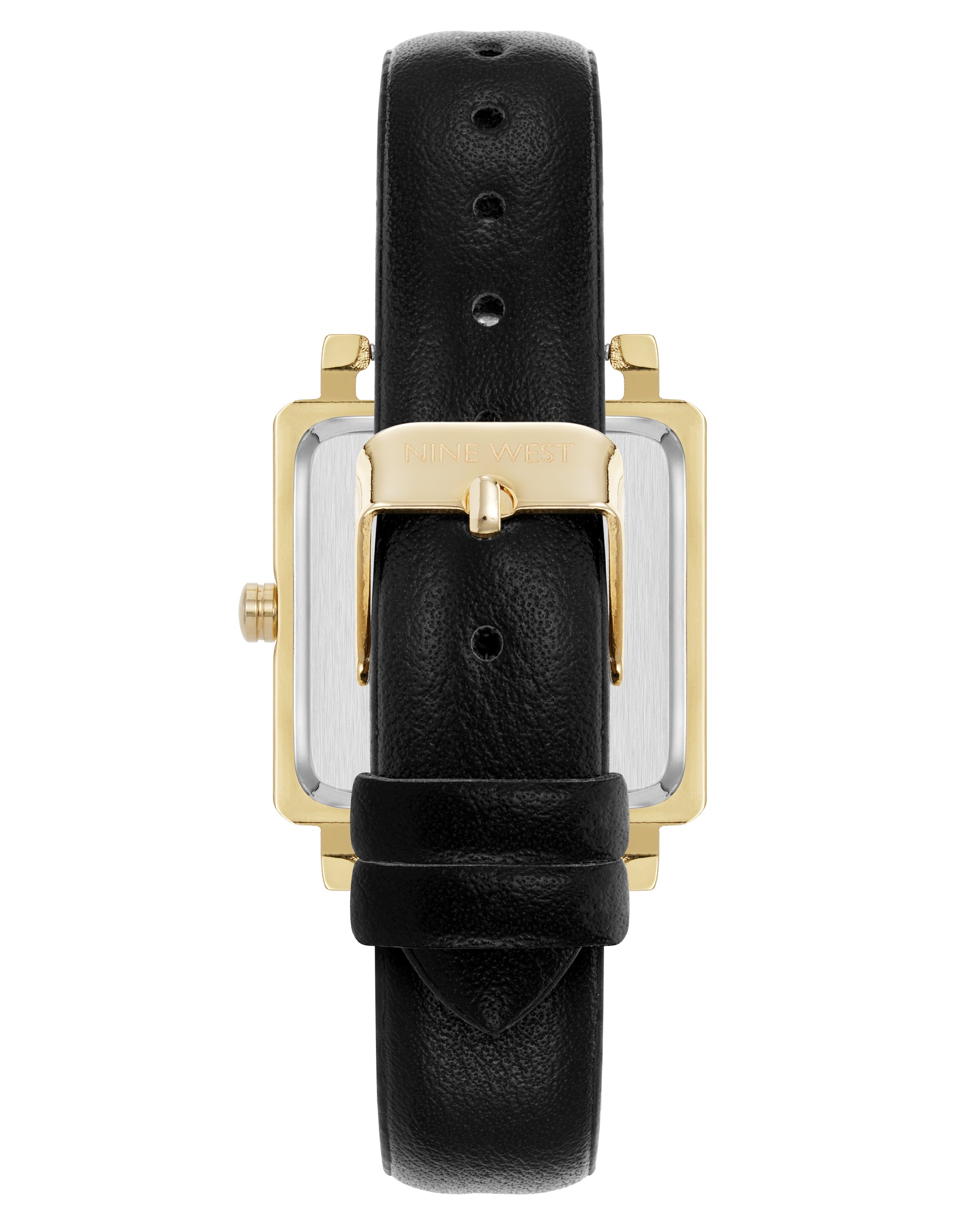 Square Strap Watch with Crystal Accents