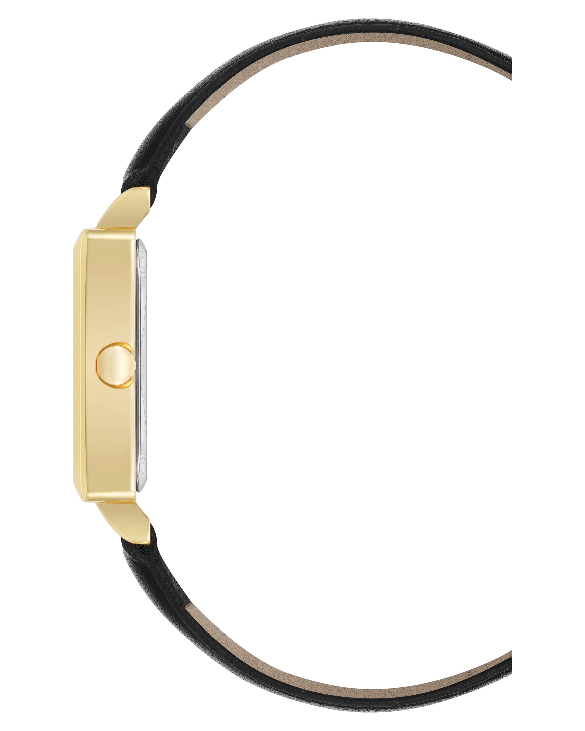 Square Strap Watch with Crystal Accents