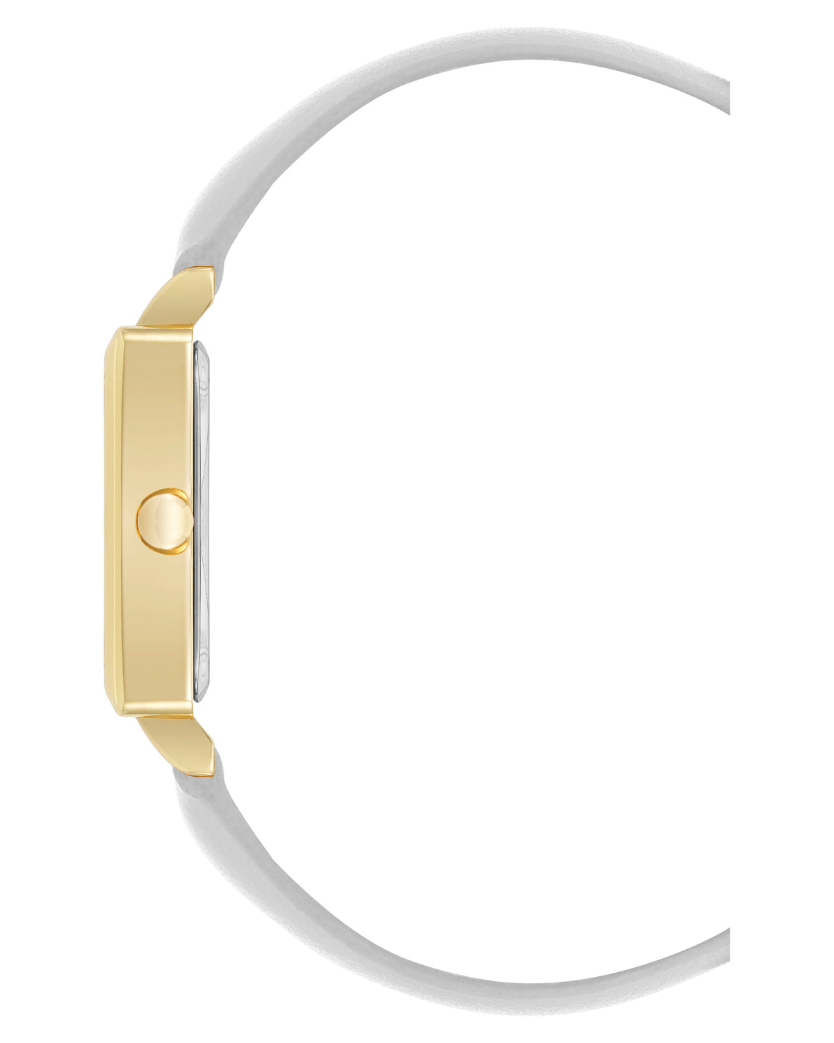 Square Strap Watch with Crystal Accents