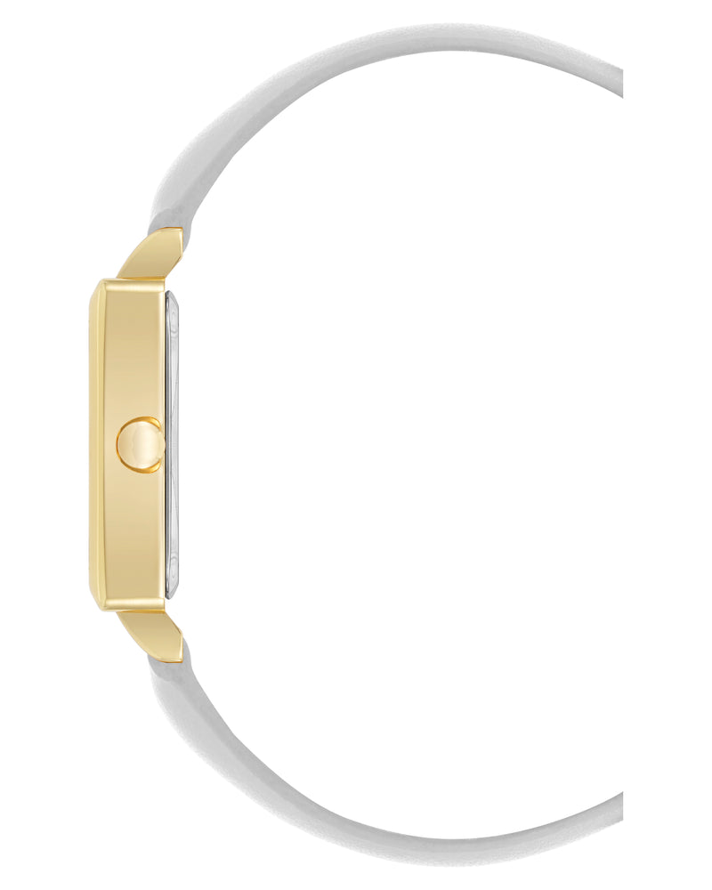 Square Strap Watch with Crystal Accents