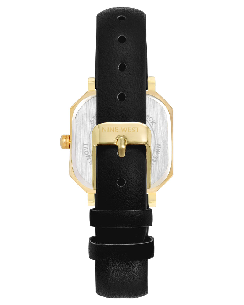 Octagonal Case Strap Watch