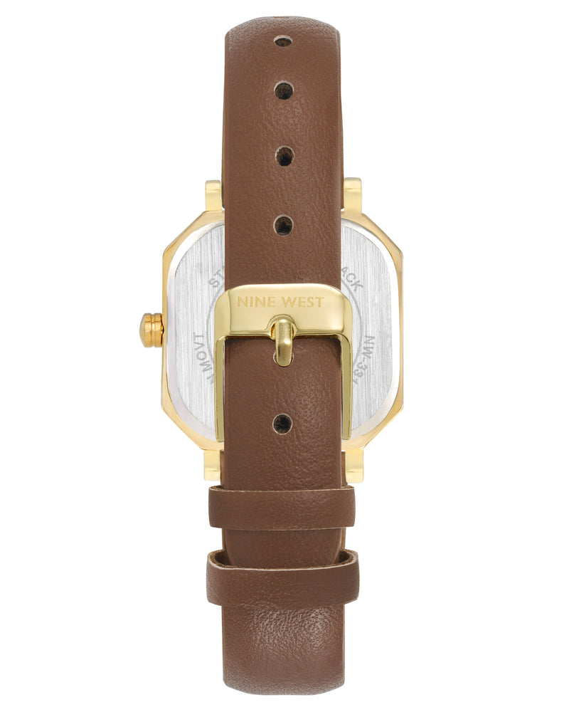 Octagonal Case Strap Watch
