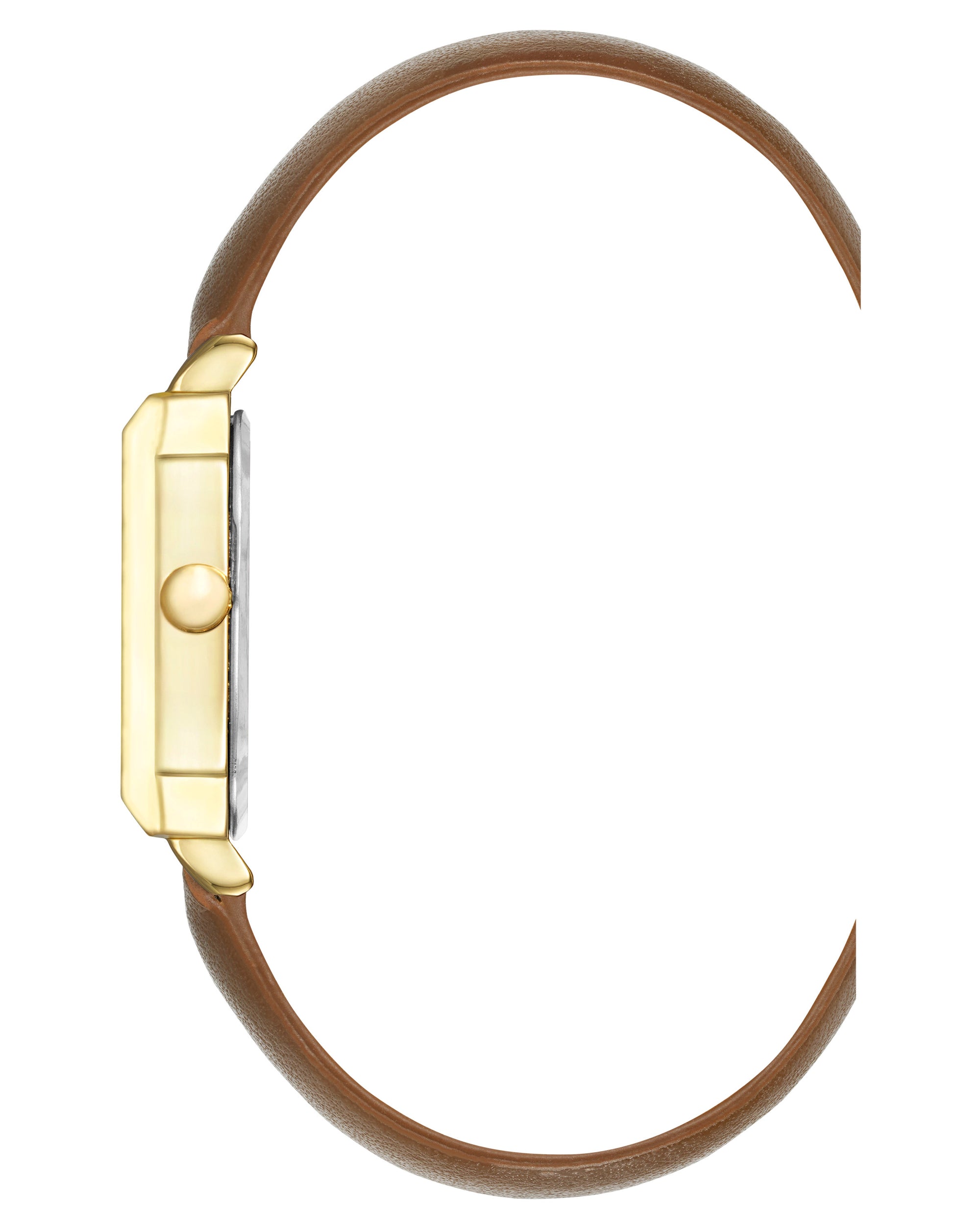 Octagonal Case Strap Watch