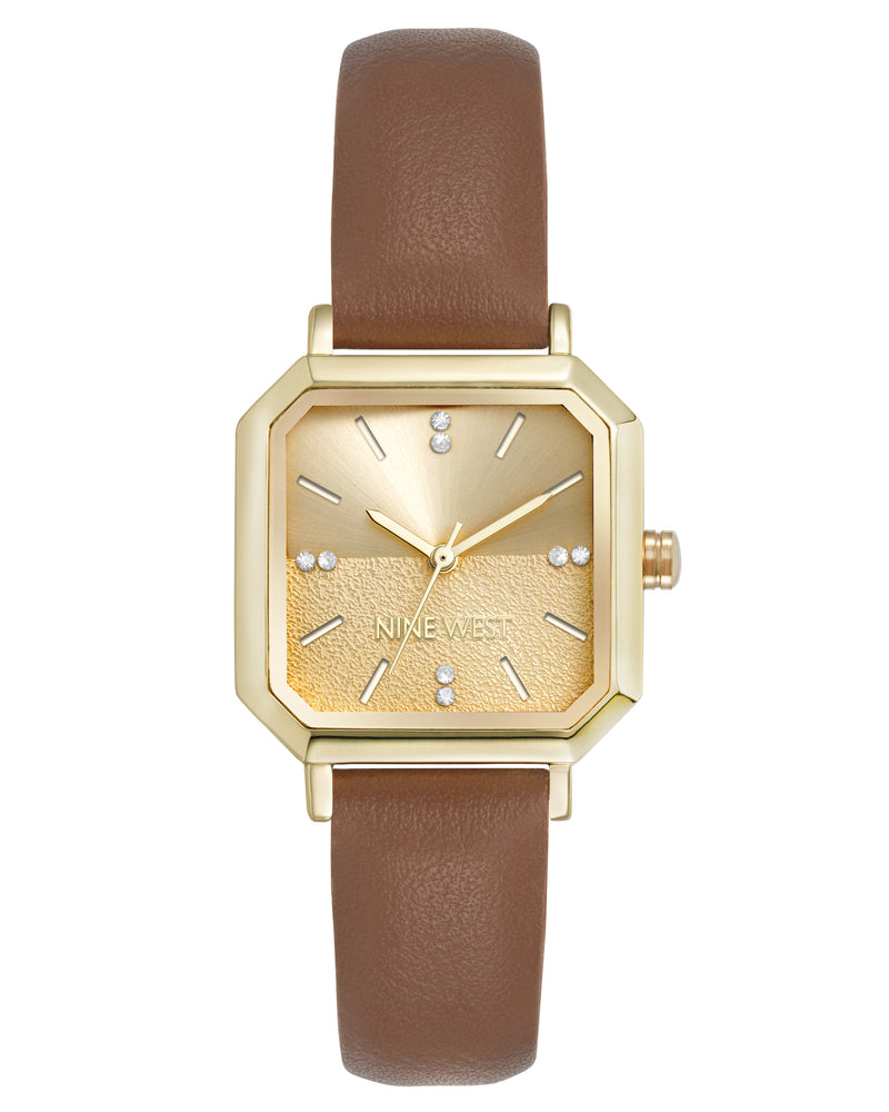 Octagonal Case Strap Watch