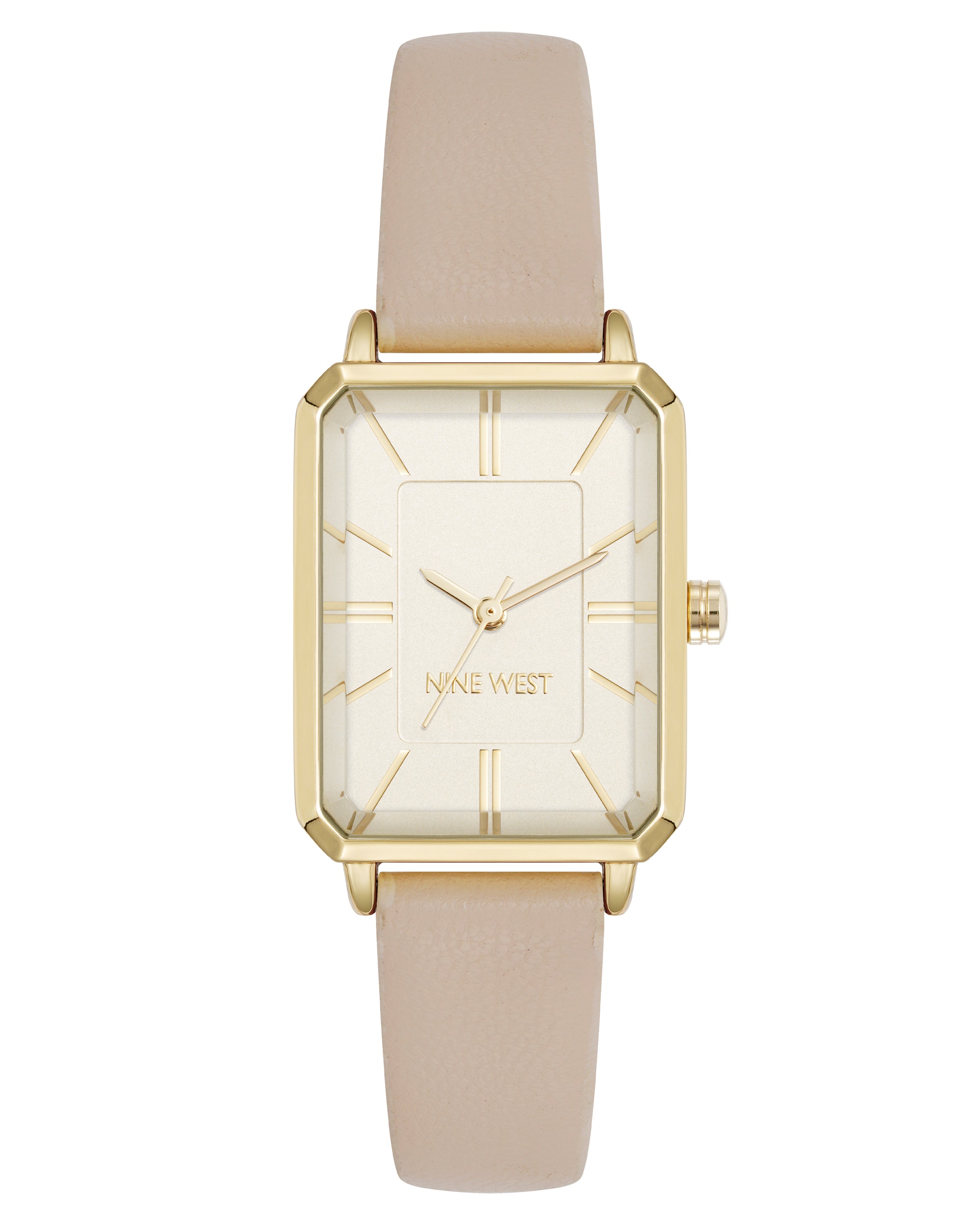 Elegant Rectangular Case Strap Watch