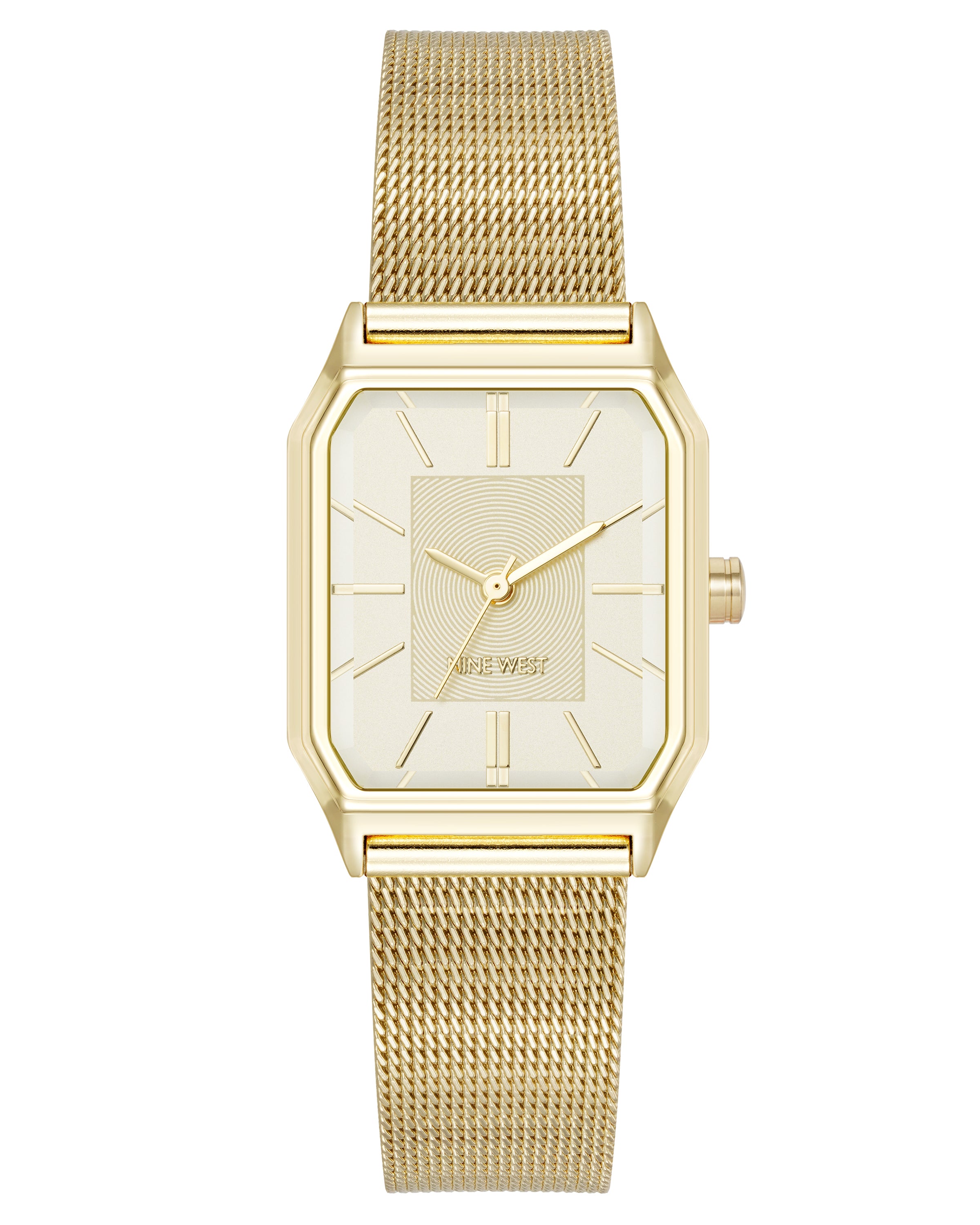 Octagonal Case Mesh Bracelet Watch