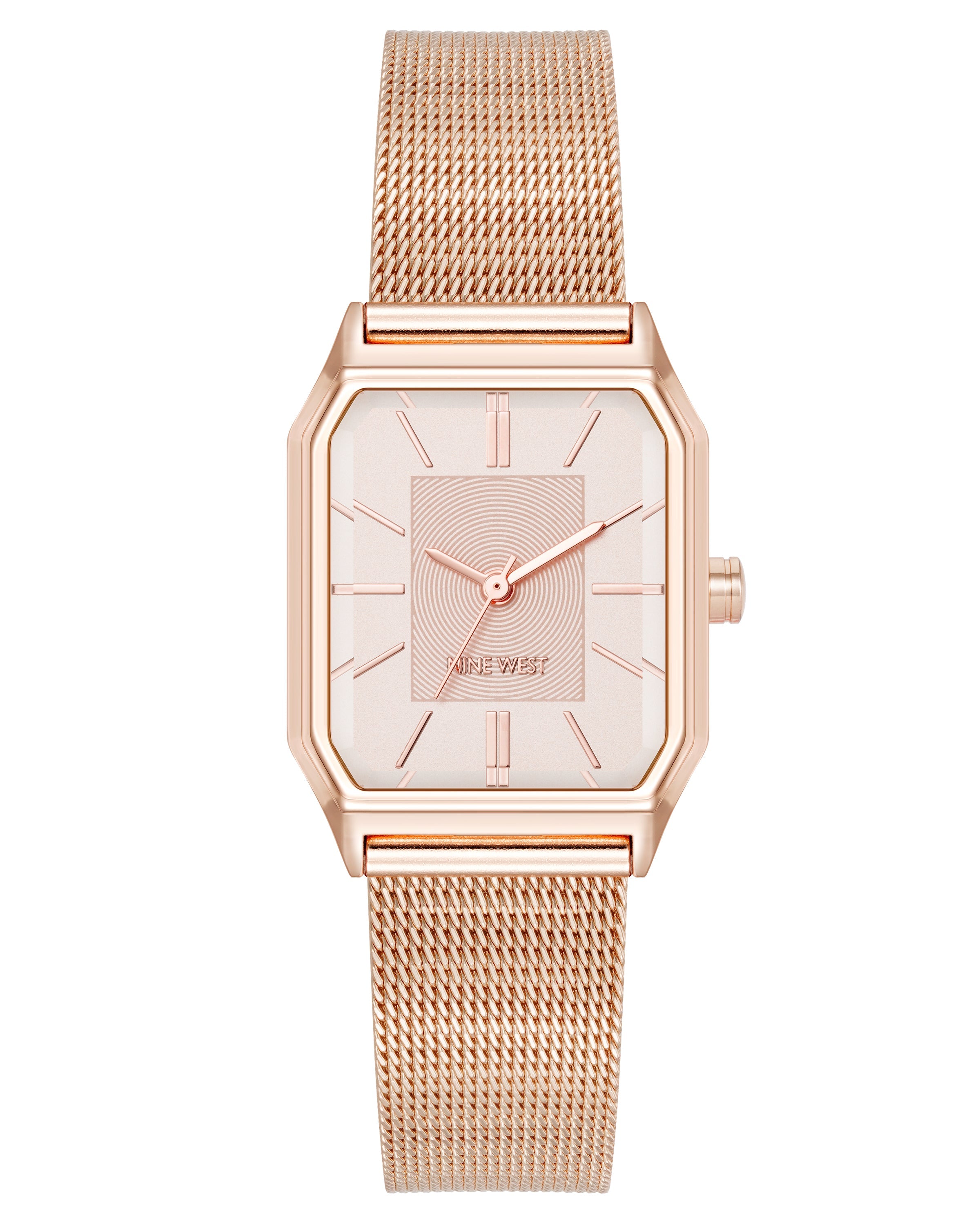 Octagonal Case Mesh Bracelet Watch