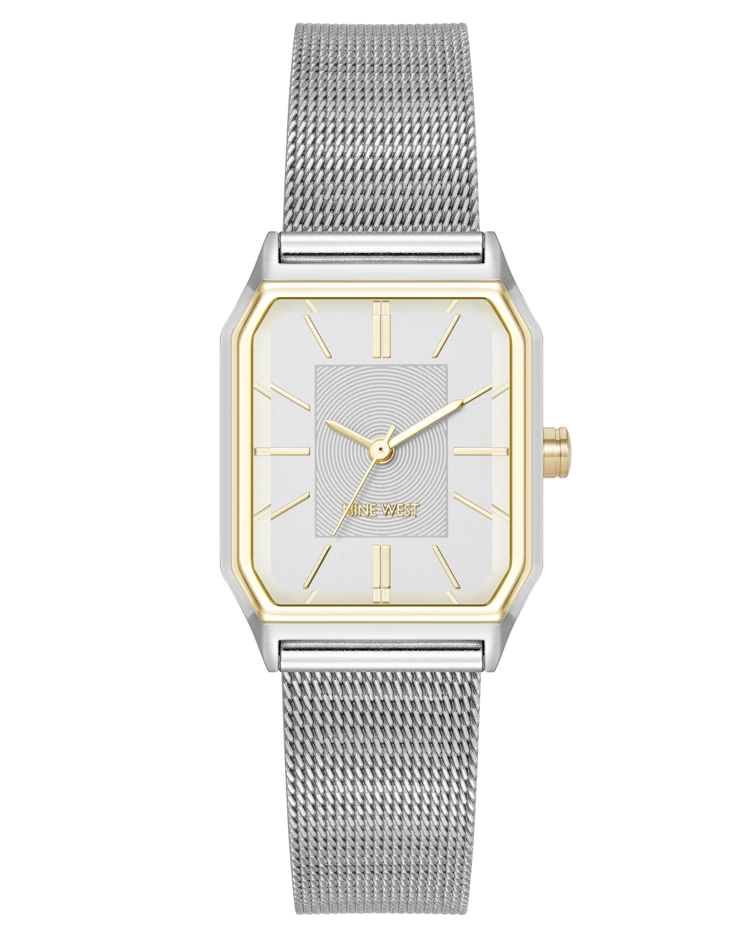 Octagonal Case Mesh Bracelet Watch
