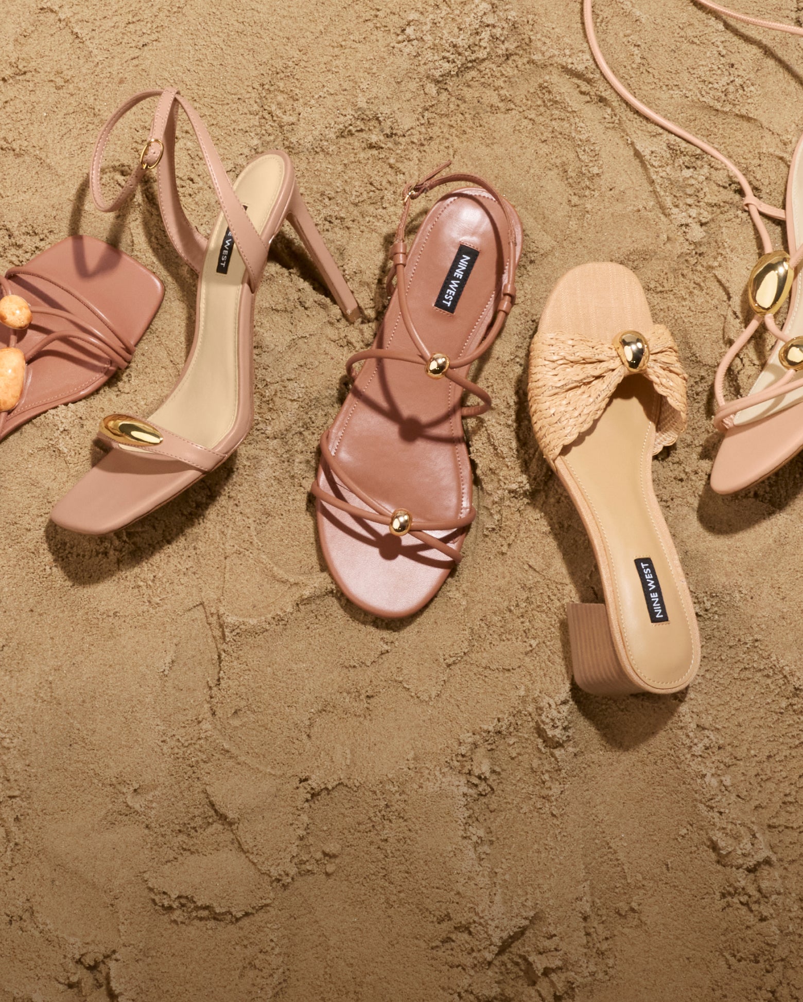 Editorial banner featuring Women's Neutral & Nude Shoes