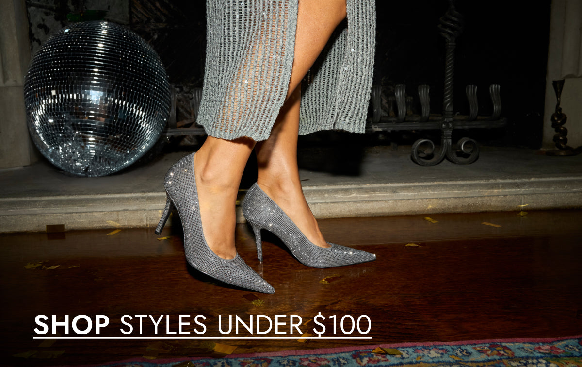 Editorial banner featuring model wearing style from Styles Under $100 collection