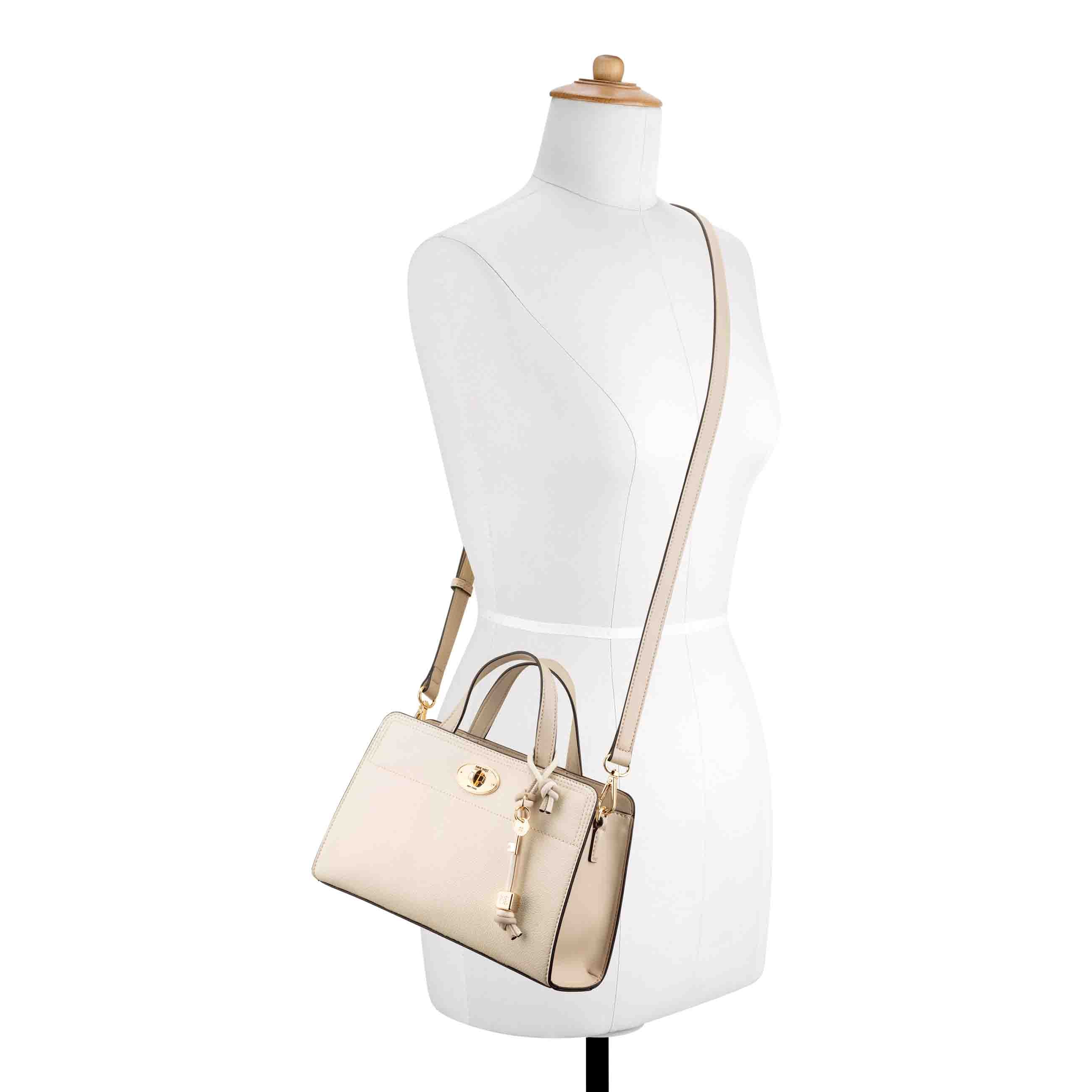 Khora E/W Satchel Crossbody - Chic Cream Beige | Nine West