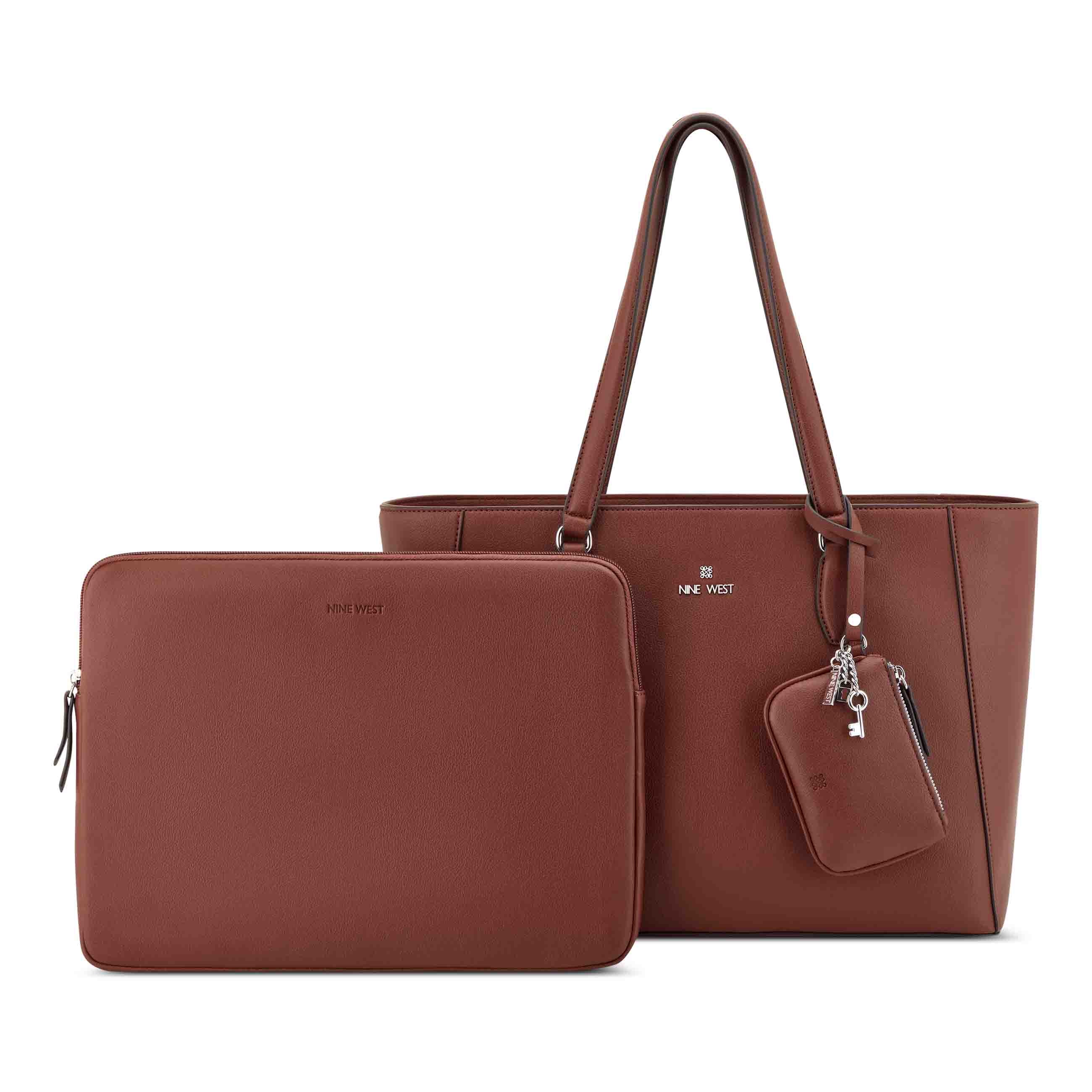 Farida Laptop Tote - Chestnut | Nine West