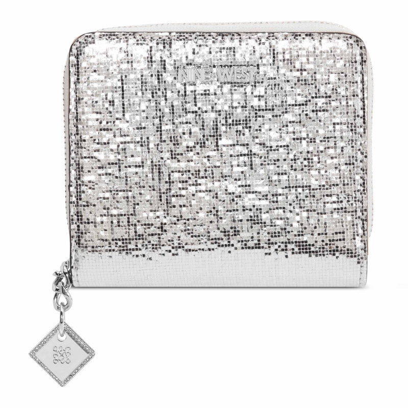 Kristina Zip Around Wallet with adornment