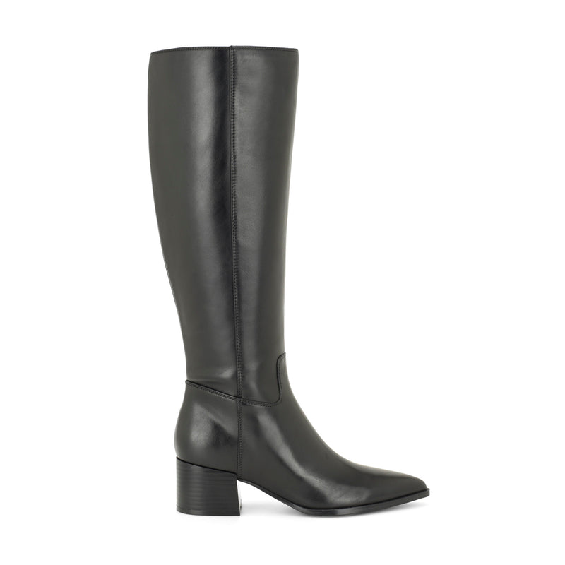 Bridgit Wide Calf Leather Boots