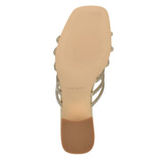 Grassa Block Heel Embellished Sandals