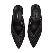 Grasso Woven Mule Pumps