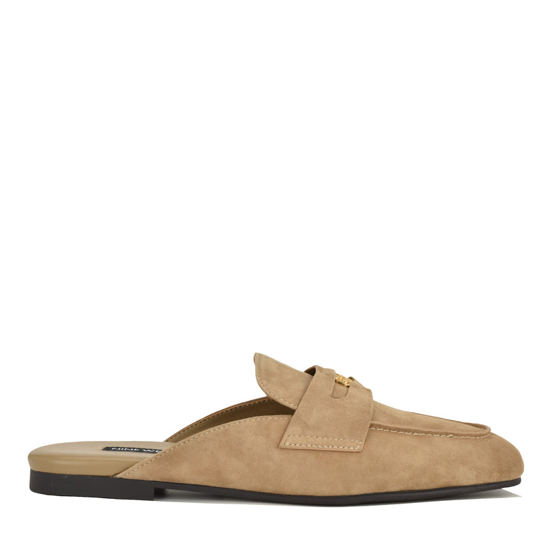 Evans Leather Loafer Mules