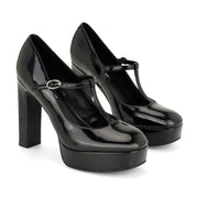 Daphni T-Strap Platform Pumps
