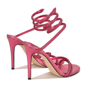 Maskil Ankle Wrap Heeled Sandals