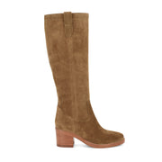 Hecee Block Heel Tailored Leather Boots