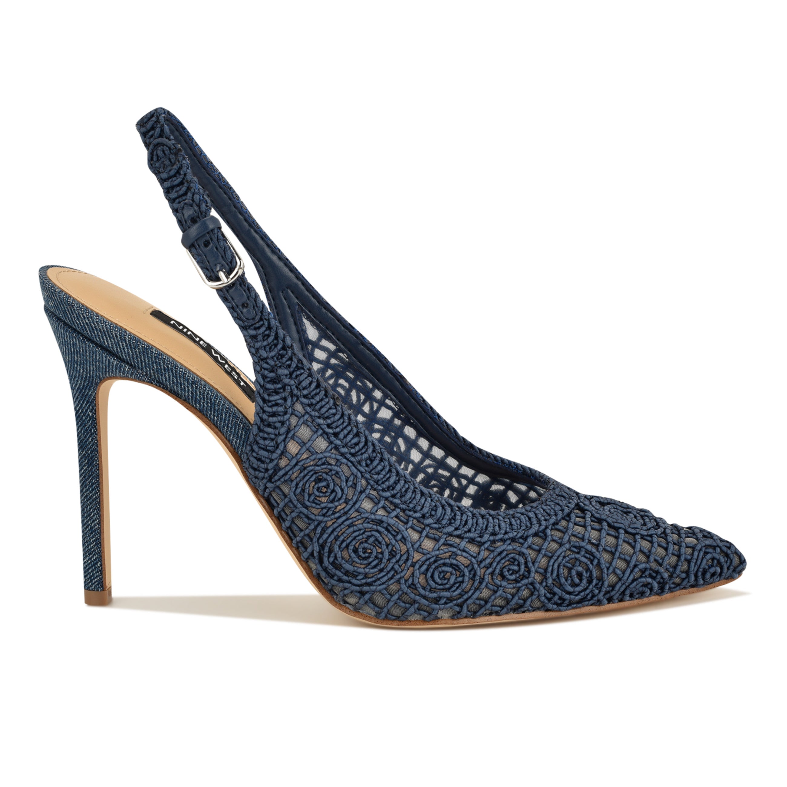 Fantels Woven Slingback Pumps