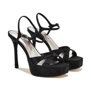 Marilyn Monroe Talent Platform Rhinestone Sandals