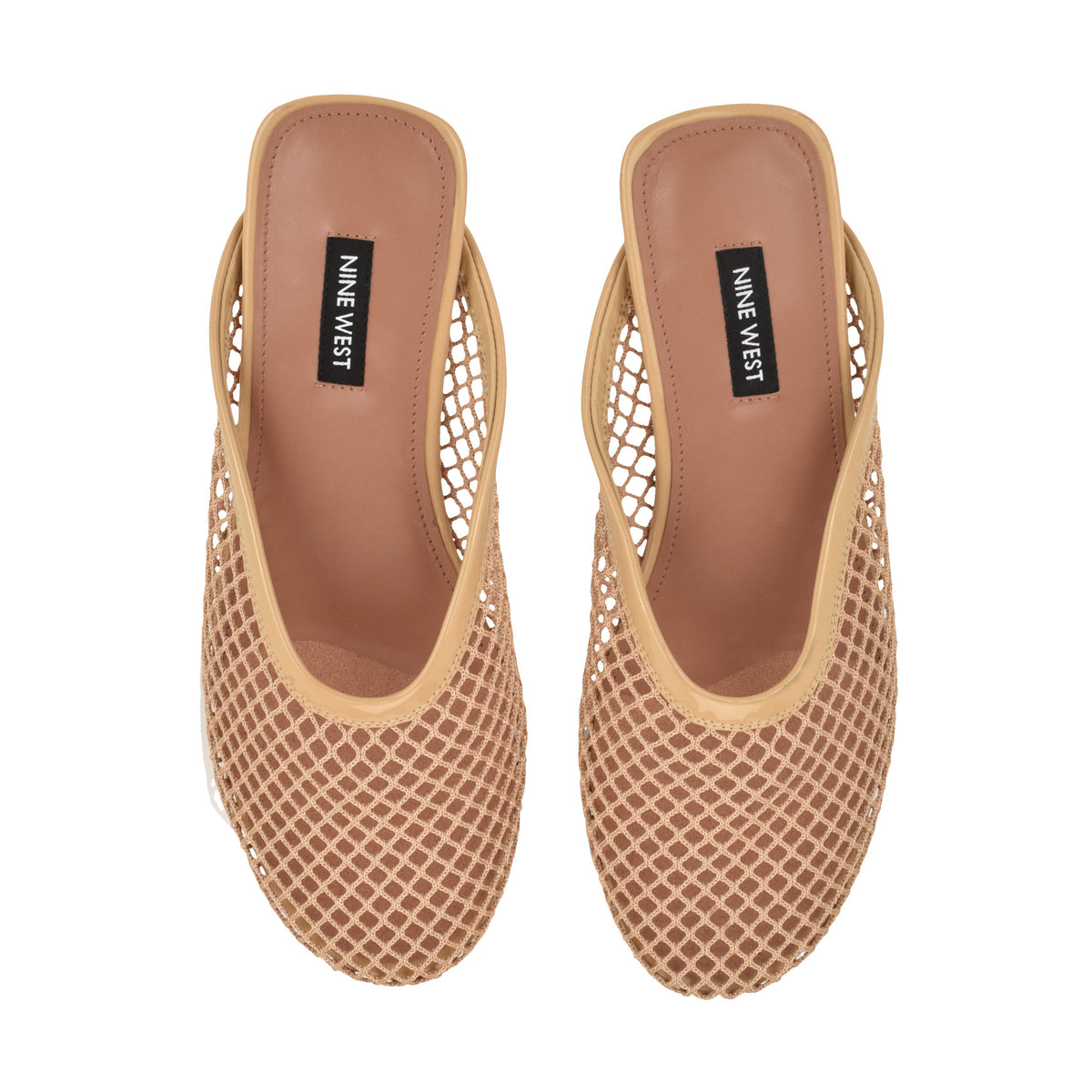 Women's Daniela Flat Mesh Mules - Natural Mesh | Nine West