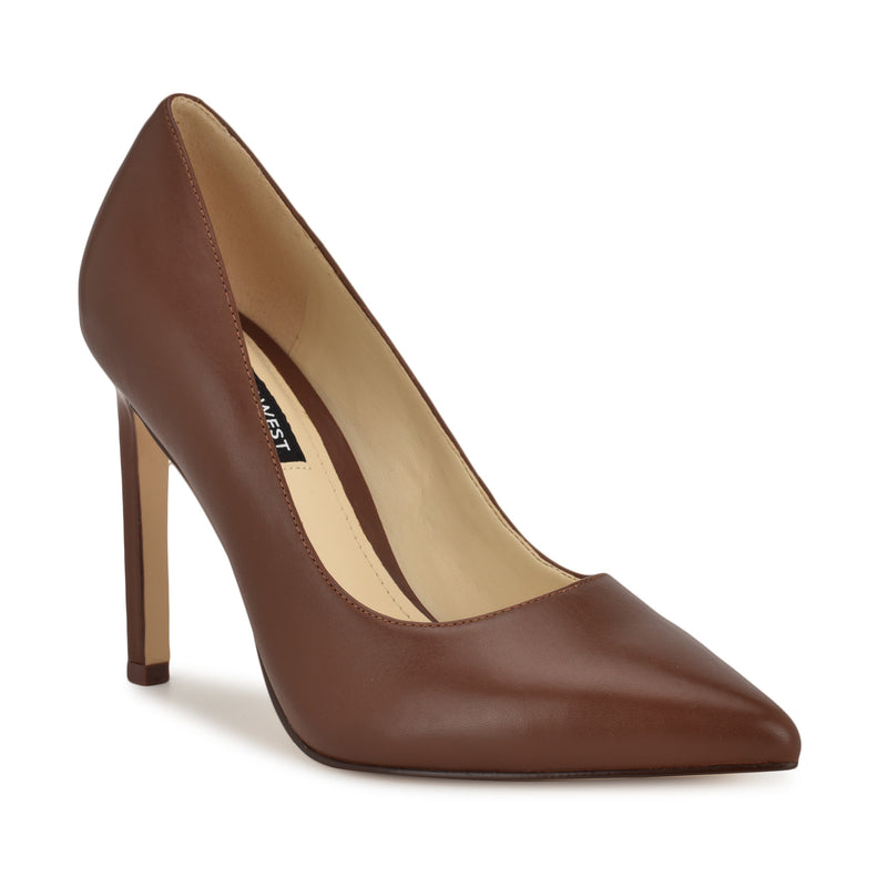 Nine West Tatiana Women's Pumps, Size: 5.5, Brown Leather Nine West Tatiana Women's Pumps, Size: 5.5, Brown Leather