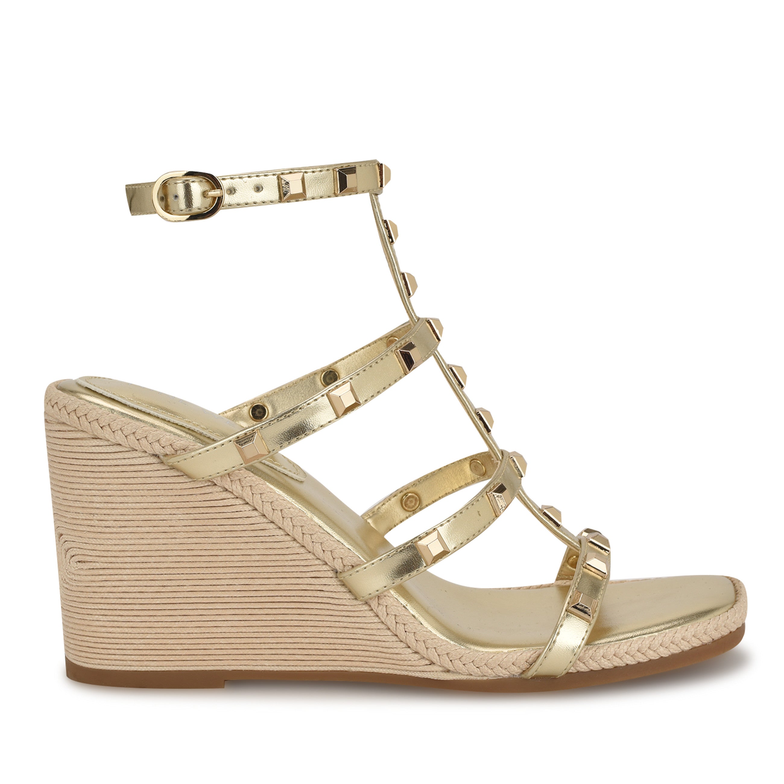 Sardis Studded Wedge Sandals