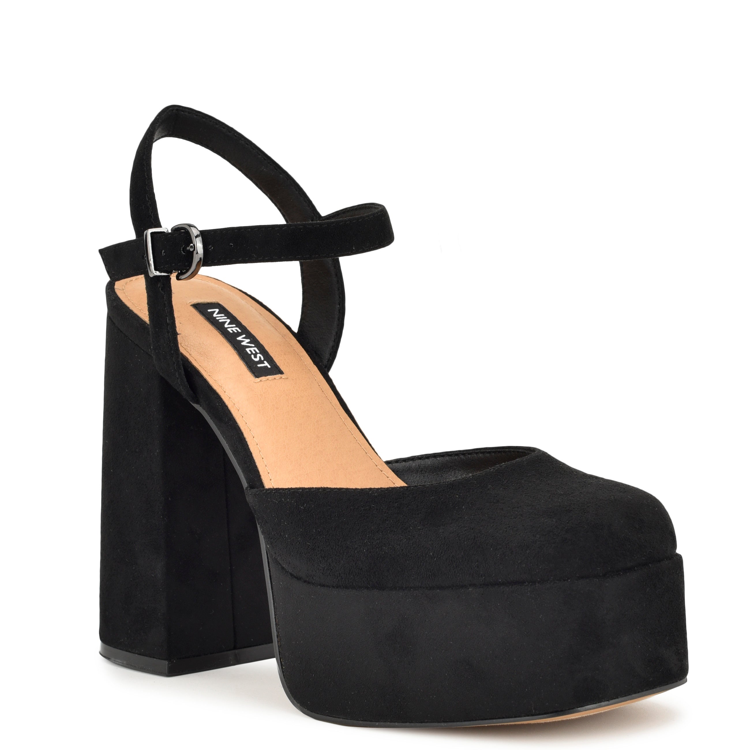 thumbnail image 2 of Nine West Women's Geez3 Heeled Sandal, Black 001, 9.5 2 of 13
