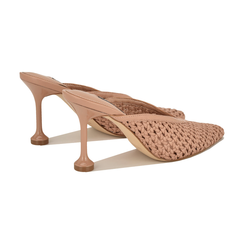 Grasso Woven Mule Pumps