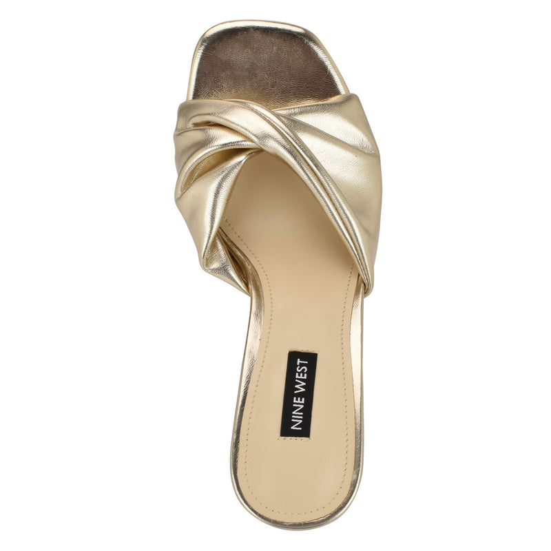 Nikhil Twist Wedge Sandals