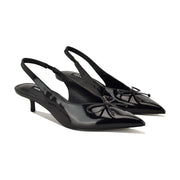 Evaa Kitten Heel Slingback Pumps